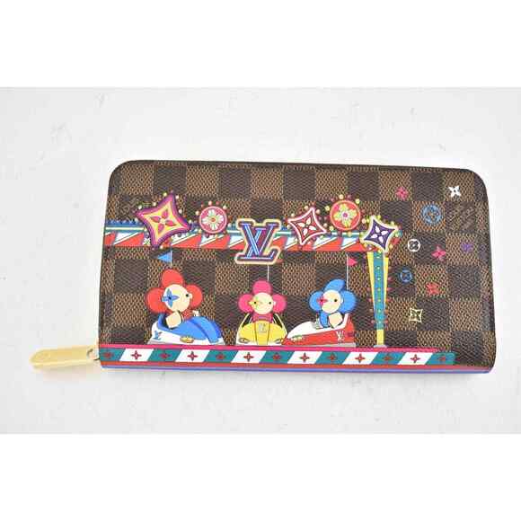 Louis Vuitton Christmas Holiday 2020 Vivienne Damier Ebene Purse Zippy Wallet - Picture 2 of 12